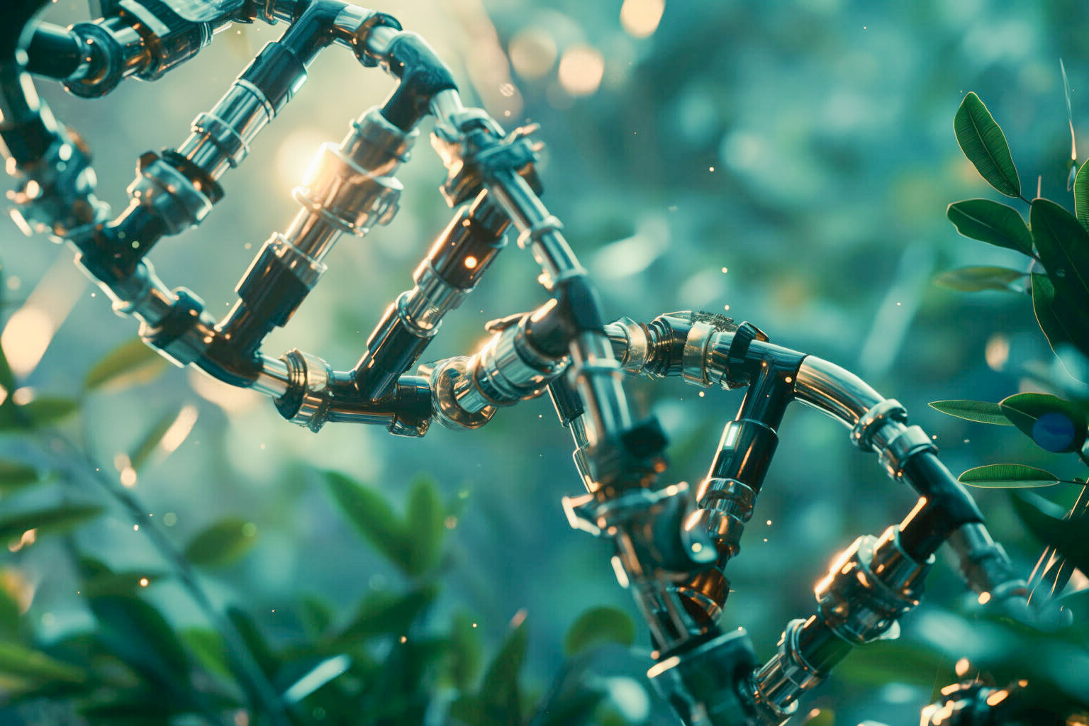 conceptual-dna-strands-with-robotic-parts-synthetic-biology