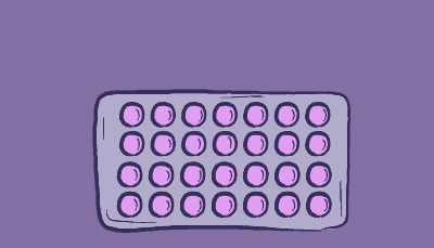 A purple liquid is pipetted into wells in one row of a plate